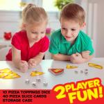 University Games, Pizza Party Dice Game, Dice Game for Kids and Families, Ages 6+ (5 count)