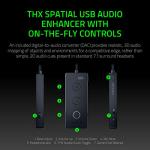 Razer Kraken Tournament Edition THX 7.1 Surround Sound Gaming Headset: Retractable Noise Cancelling Mic - USB DAC - For PC, PS4, PS5, Nintendo Switch, Xbox One, Xbox Series X & S, Mobile – Black