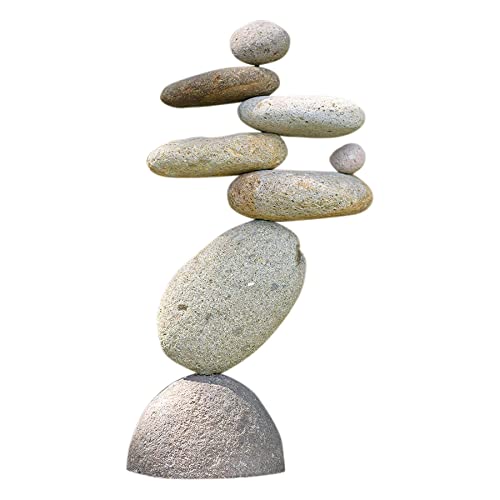 Eight-Stone Balancing Cairn - Indoor/Outdoor Garden Decor Idea