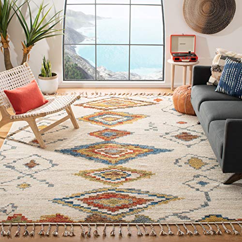 Kenya Collection Hand-Knotted Boho Area Rug 9' x 12