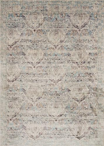 Anastasia Silver & Plum Area Rug 12' x 15