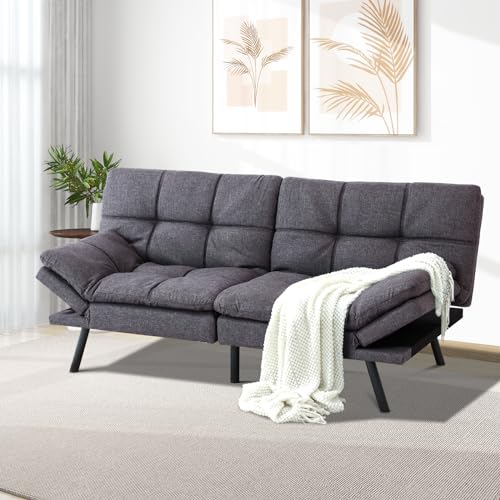 Memory Foam Futon Sofa Bed for Home Decor
