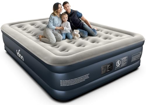 18" Raised Queen Air Mattress with Built-in Pump