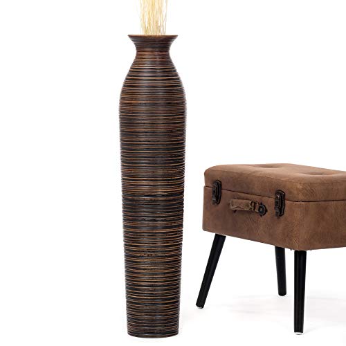 Handmade Wood Floor Vase for Decorative Branches, 36