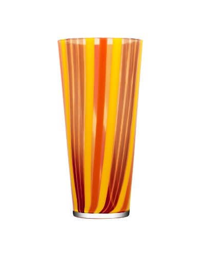Orange and Green Kosta Boda Cabana Vase