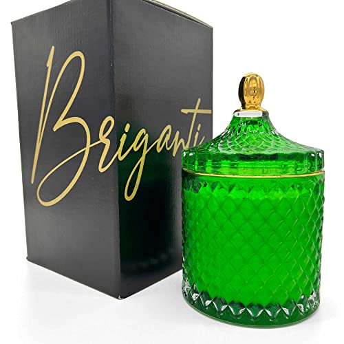 Luxury Vanilla Cupcake Scented Candle in Emerald Green