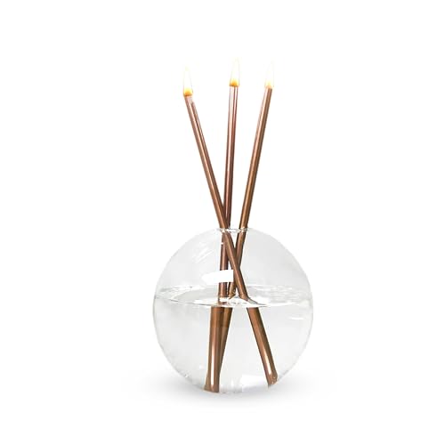 Elegant Neverending Candles with Refillable Scented Dropper Bottle