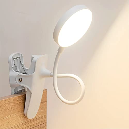 Portable Clip-On Light: 3 Color Mini Desk Lamp