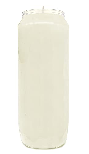 20 Pack 7" Tall White Prayer Candles - Religious & Party Decor