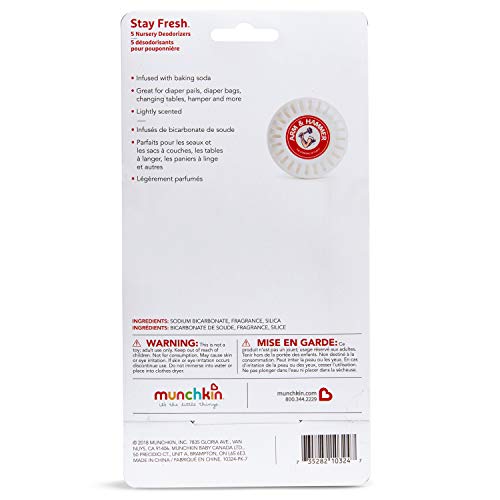5 Munchkin® Arm and Hammer Fresheners, Lavender/Citrus Scents