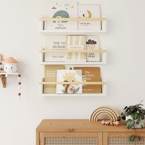 Set of 3 Beautiful Floating Shelves for Nursery