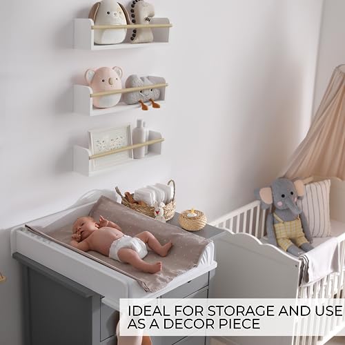 Set of 3 Beautiful Floating Shelves for Nursery