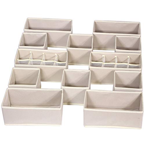 Foldable Drawer Organizer Dividers Cloth Storage Box Closet