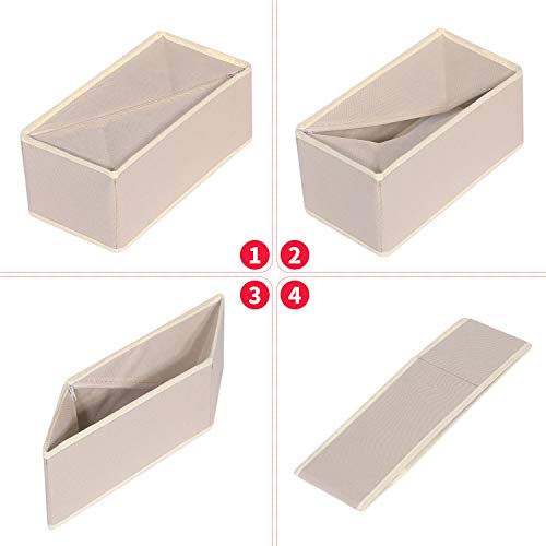 Foldable Drawer Organizer Dividers Cloth Storage Box Closet