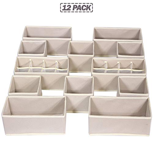 Foldable Drawer Organizer Dividers Cloth Storage Box Closet