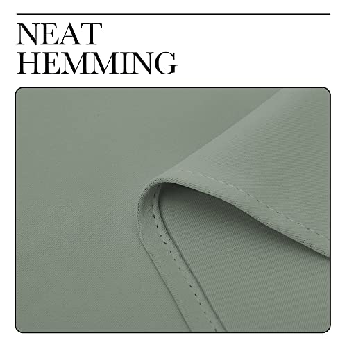 Gray-Green Nursery Insulated Blackout Curtains for Son's Room