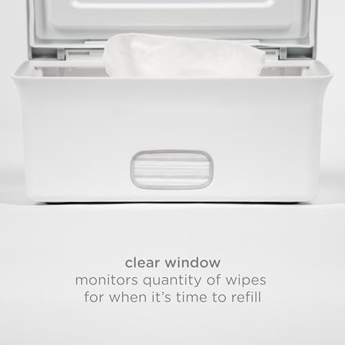 Ubbi Baby Wipes Dispenser with Secure Seal, Taupe