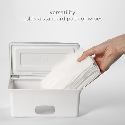 Ubbi Baby Wipes Dispenser with Secure Seal, Taupe