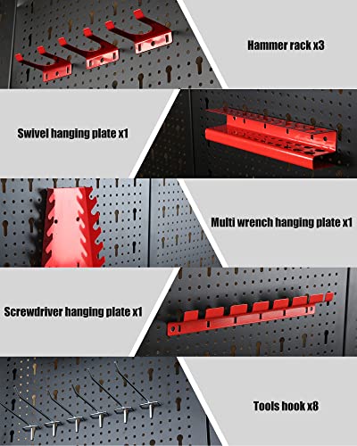 Multipurpose 31.5 inch Workbench with Peg Board