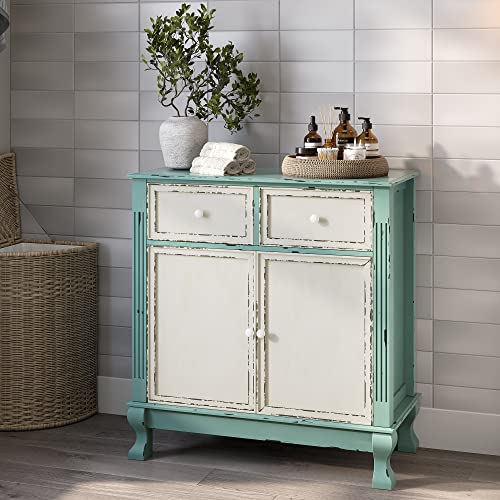 Rustic Wood Sideboard Cabinet, Vintage Farmhouse Accent - Abbey
