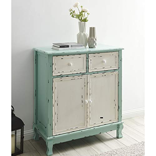Rustic Wood Sideboard Cabinet, Vintage Farmhouse Accent - Abbey