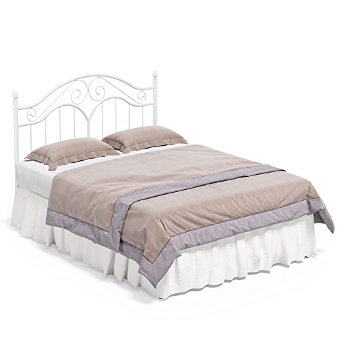 Vintage Headboard Metal Bed Frame with Storage Space