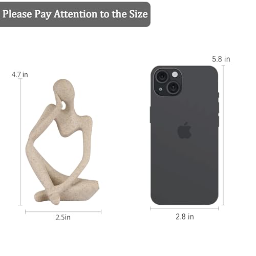 Thinker Style Abstract Sculpture Statue for Home Decor