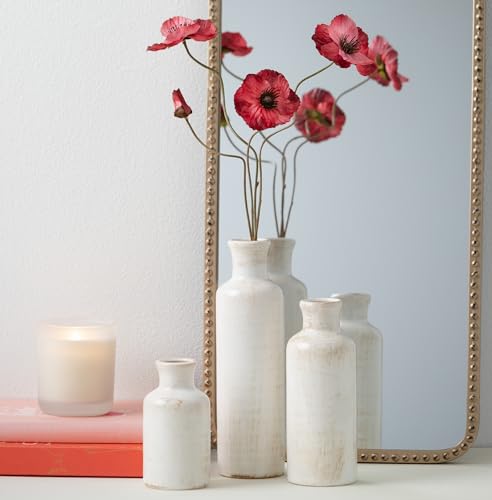 Sullivans White Ceramic Vase Set - Farmhouse Decor