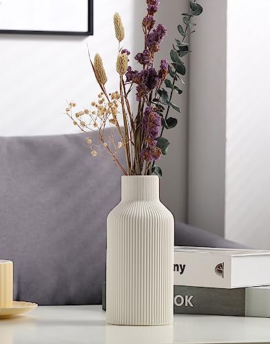 Minimalist White Ceramic Vase for Home Decor Ideas