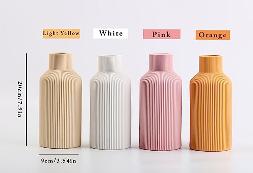 Minimalist White Ceramic Vase for Home Decor Ideas