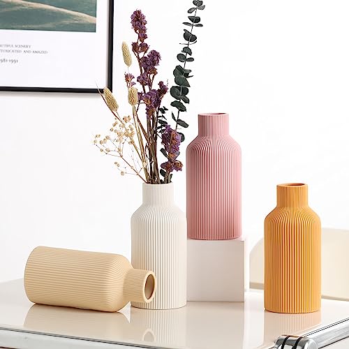 Minimalist White Ceramic Vase for Home Decor Ideas