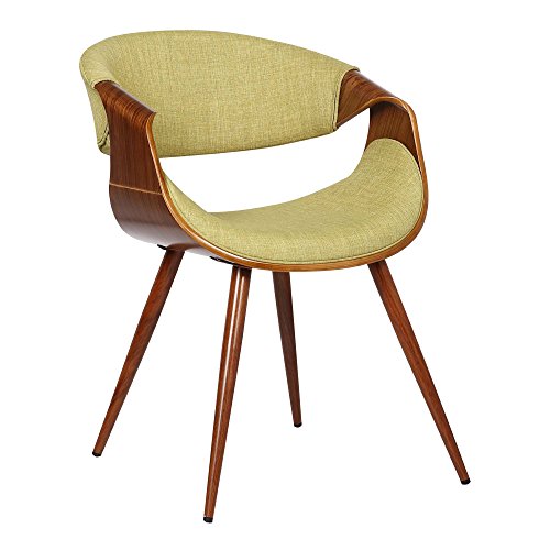 Armen Living Butterfly Mid Century Modern Green Chair