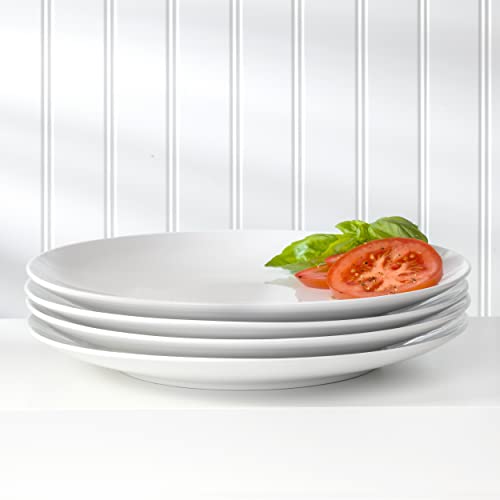 Classic White Porcelain Dinnerware and Serveware Set for 4