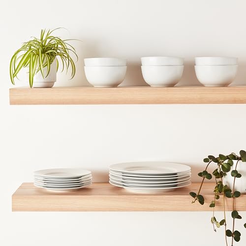 White 18-Piece Kitchen Dinnerware Set for 6 People