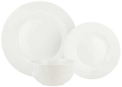 White 18-Piece Kitchen Dinnerware Set for 6 People