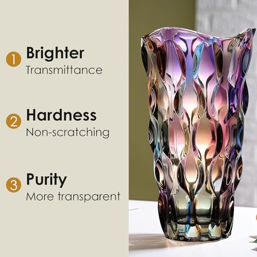 CEMABT Glass Vases for Flowers｜Morden Crystal Décor