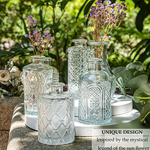 Set of 25 Vintage Glass Bud Vases for Home