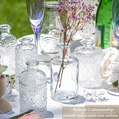 Set of 25 Vintage Glass Bud Vases for Home
