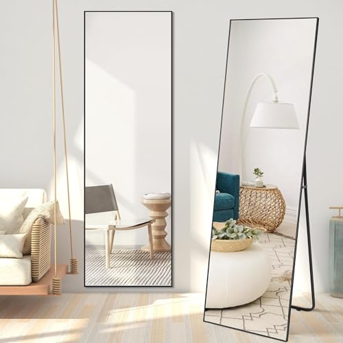 Large Full Length Mirror with Stand and Wall Mount