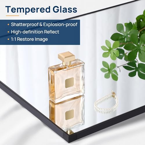 Large Full Length Mirror with Stand and Wall Mount