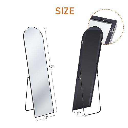 Elegant Arched Full Length Mirror for Bedroom Decor
