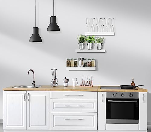 Sorbus White Floating Shelves Set for Home Decor