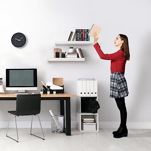 Sorbus White Floating Shelves Set for Home Decor