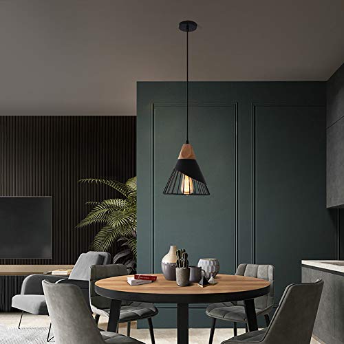 Adjustable Modern Black Pendant Light for Multiple Rooms