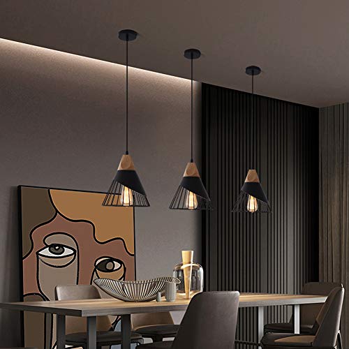 Adjustable Modern Black Pendant Light for Multiple Rooms