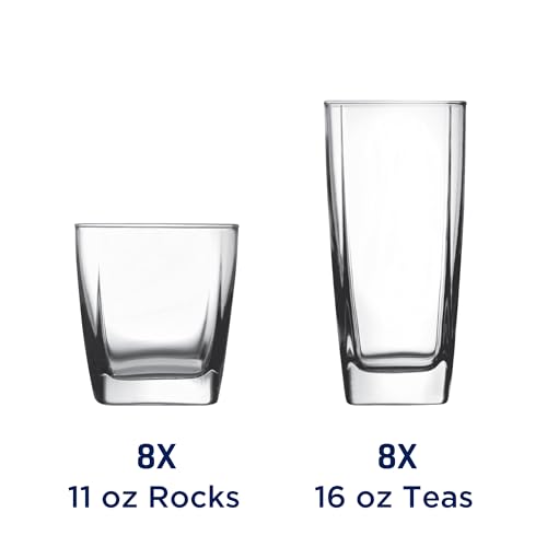 Rio Drinking Glasses Set: 16 Piece Collection