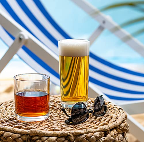Set of 8 Versatile Drinking Glasses for Everyday Use