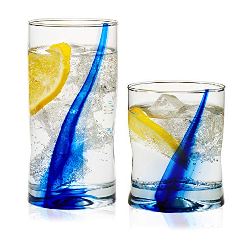 Libbey 99104 Blue Ribbon Glassware Set (16 Pieces)