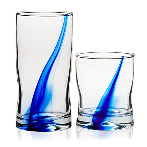 Libbey 99104 Blue Ribbon Glassware Set (16 Pieces)