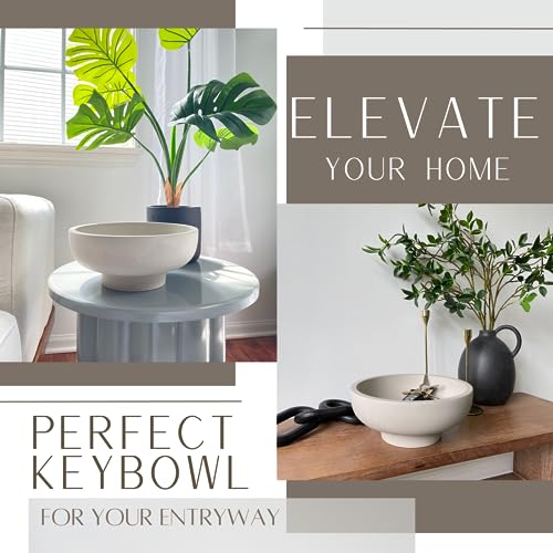 Modern Concrete Fruit Bowl for Kitchen and Entryway